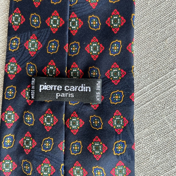 Vintage Pierre Cardin Men Tie pure silk - Picture 4 of 6